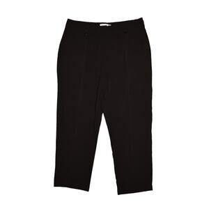CALVIN KLEIN $99 High Rise Flat Front Seaming Dress‎ Pant Black Size 16